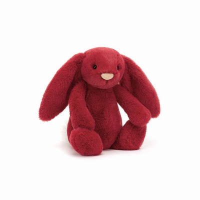 Jellycat Bashful Luxe Scarlett Bunnies New Zealand | GDQPE2718